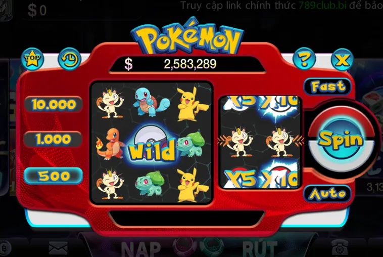Bí Truyền Săn Quái Thú Trúng Hũ Jackpot Tại Minigame Pokemon Tại 789Club