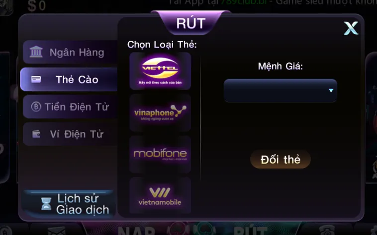 Rút Tiền 789Club Phương Thức Thanh Khoản Tự Động Siêu Tốc Đạt Độ Chính Xác 100%