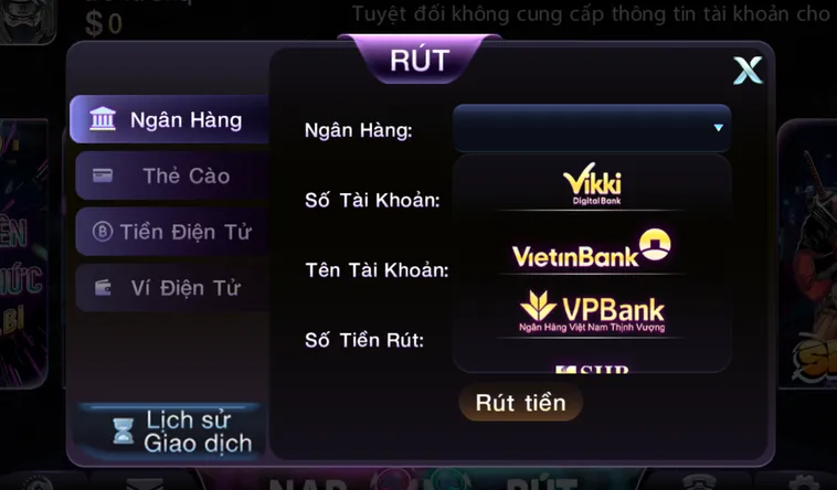 Rút Tiền 789Club Phương Thức Thanh Khoản Tự Động Siêu Tốc Đạt Độ Chính Xác 100%