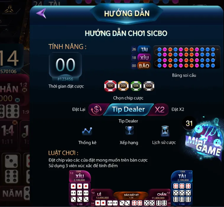 Sicbo Casino Tại 789Club Chiến Thuật Đoán Điểm Xúc Xắc Ăn Thưởng Cao Kỷ Lục