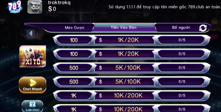 Chiến Thuật Vận Hành Sảnh Xì Tố Tại 789Club Tối Ưu Hóa Biên Lợi Nhuận